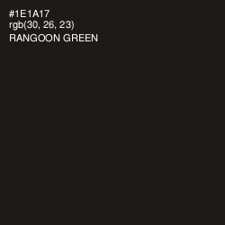 #1E1A17 - Rangoon Green Color Image